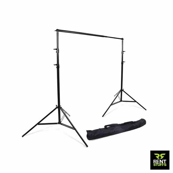 Tripod Backdrop Stand for Rent Green Cloth