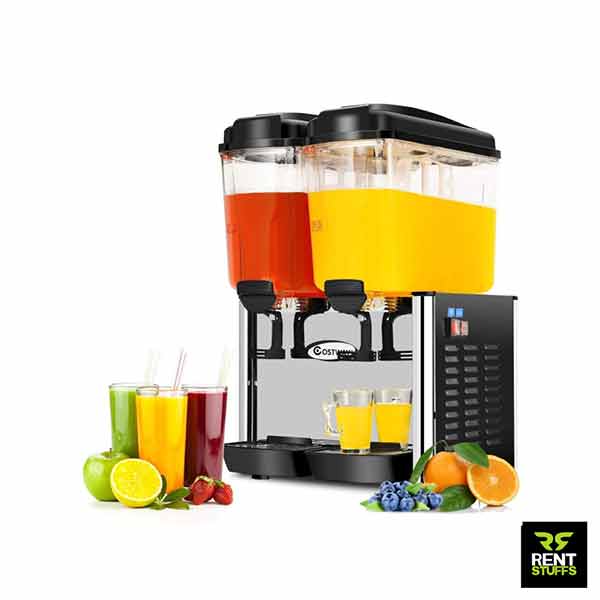 Double Juice Dispenser for Rent in Sri Lanka Rent Stuffs is the leading Powered Double Juice Dispenser rental service in Sri Lanka. We have range of beverage dispensers, juice machines for rent.