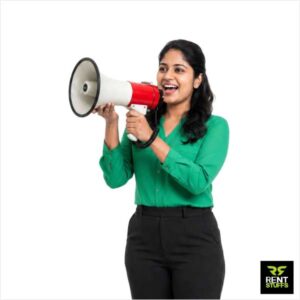 Rent Stuffs offers Megaphone for rent in Colombo, Sri Lanka. We rent wide range of public addressing equipment including high quality megaphones.
