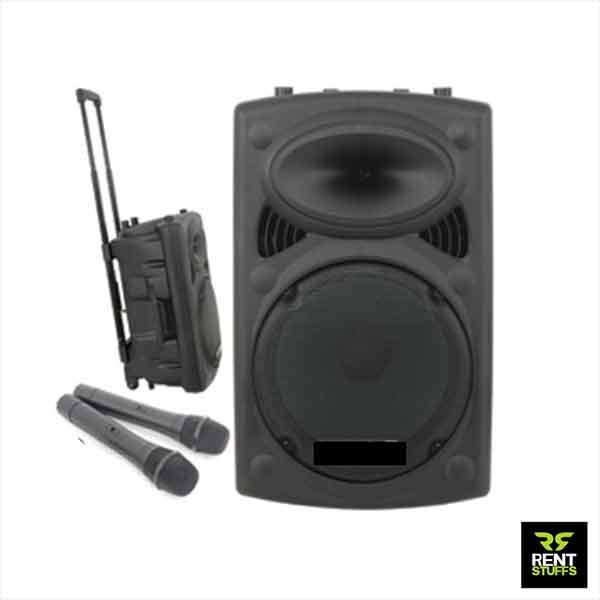 Portable Speaker for Rent with FM Microphones