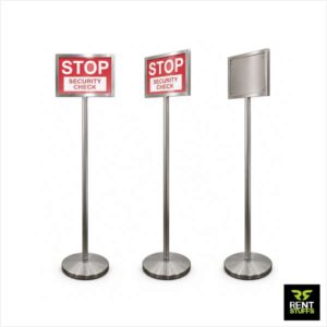 Rest Stuffs offers floor standing notice stands for rent in Colombo, Sri Lanka. We have wide range of notice display stands in many sizes for rent