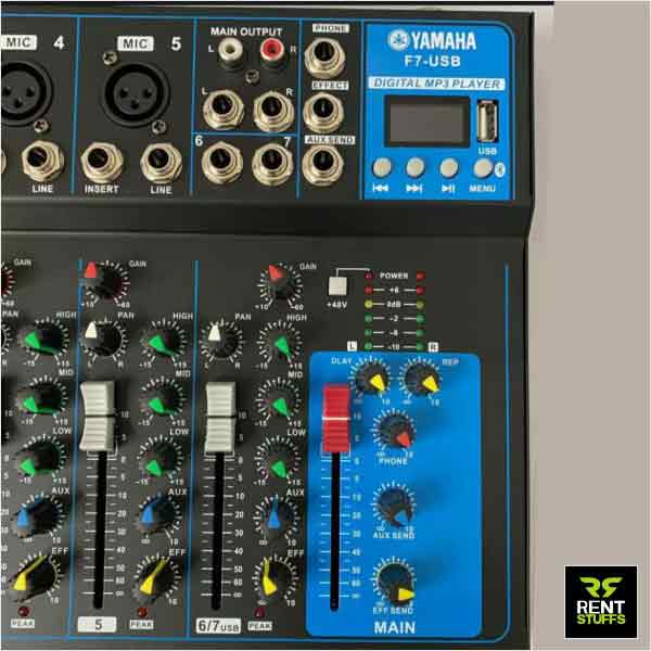 Rent Stuffs offers Yamaha a audio mixer for rent in Sri Lanka. We have range of audio mixers and sound equipment for hire.