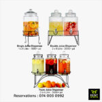 Rent Stuffs offers glass beverage dispensers for rent in Colombo, Sri Lanka. We have selection of glass beverage dispensers for rent for events.