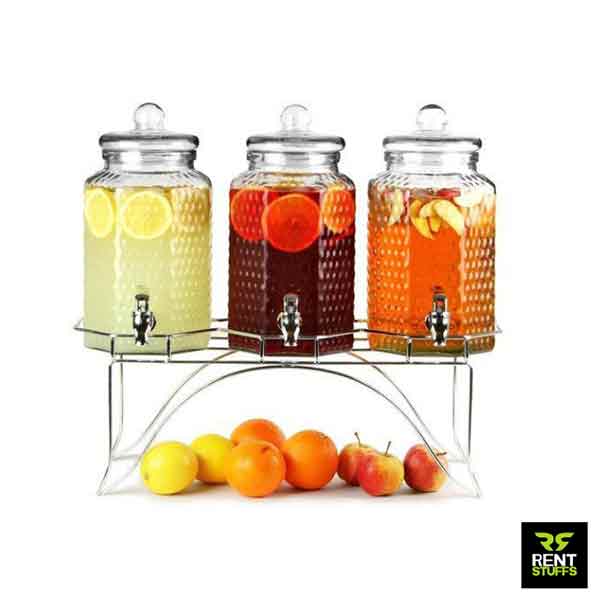 Rent Stuffs offers glass beverage dispensers for rent in Colombo, Sri Lanka. We have selection of glass beverage dispensers for rent for events.