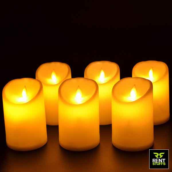 Rechargeable LED Candles for Rent