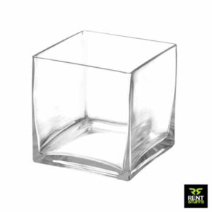 Glass Squire Cube Vases for Rent in Sri Lanka