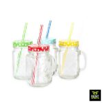 Mason jars mug with handle for rent in Sri Lanka