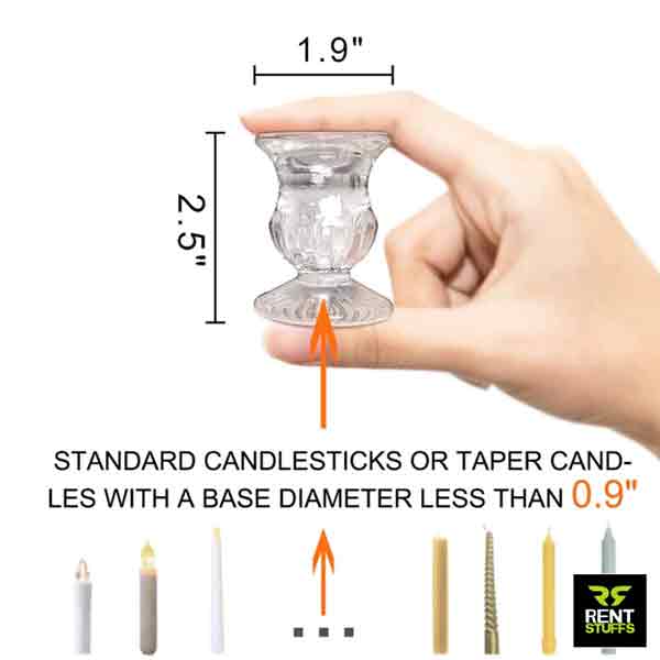 Crystal Candlestick Holders for Rent in Sri Lanka