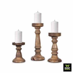 Rent Stuffs is the best place for Wooden Candle Holders rental in Sri Lanka. We have range of wooden candle holders for Rent.