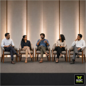 Rent Stuffs offers luxury lobby chairs for rent in Colombo, Sri Lanka. We have high quality velvet cushioned lobby chairs for stage seating and discussions.