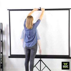 Projector Screens for rent in Sri Lanka by Rent Stuffs