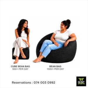 Rent Stuffs provides bean bags for rent in Colombo, Sri Lanka. We have wide range of bean bags for rent in many sizes. We offers range of furniture hire