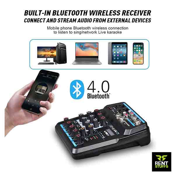 Bluetooth & USB Audio Mixer for Rent