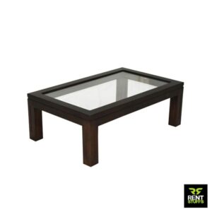 Glass Wooden Coffee Table for Rent