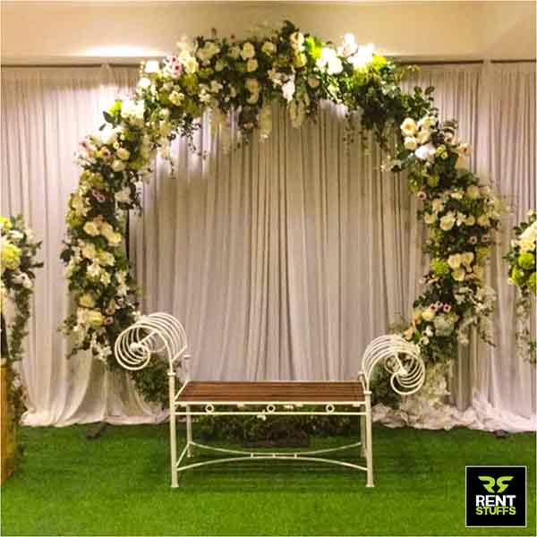Iron Couple Chair for rent in Sri Lanka