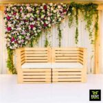 Wooden Wedding Couple Chair for rent