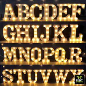 LED Marquee Letters for rent in Sri Lanka by Rent Stuffs