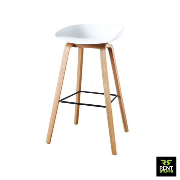 Rent Stuffs offers Wooden Legs Bar Stools for Rent in Sri Lanka