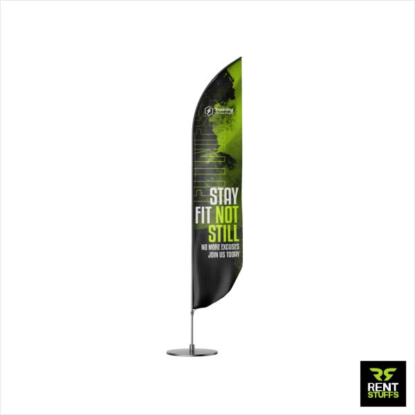 Feather Flag Banner Stand for rent in Colombo Sri Lanka