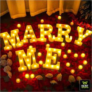 Rent Stuffs offers MARRY ME LED Marquee Letters for rent in Sri Lanka