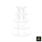 Rent Stuffs offers transparent cup cake stand for rent in Colombo, Sri Lanka in many sizes