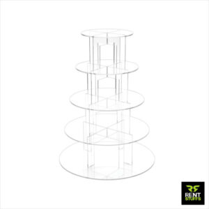 Rent Stuffs offers transparent cup cake stand for rent in Colombo, Sri Lanka in many sizes