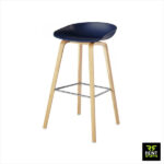 Black Bar Stools for rent in Sri Lanka with Wooden legs