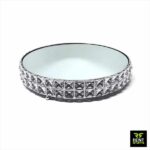 Round Silver Mirror Cake Stands for rent in Sri Lanka