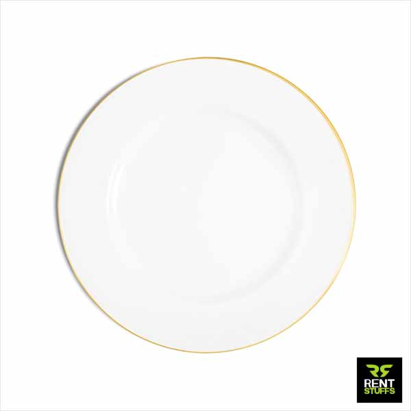 Rent Stuffs offers Gold Line Dinner Plates for Rent in Sri Lanka. We have range of tableware for rent including various type of dinner plates