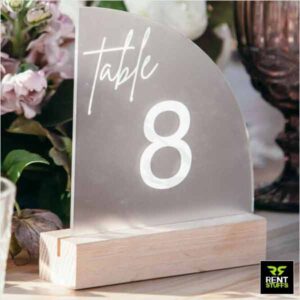 Rent Stuffs offers Table Numbers for Rent in Sri Lanka. We have wide range of table numbers in many designs for rent for weddings and events.