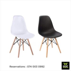 Rent Stuffs offers discussion chairs for rent in Colombo, Sri Lanka. We have range of furniture for hire including White and Black Discussion Chairs