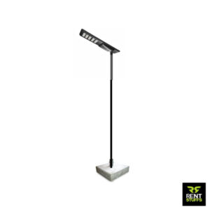 Rent Stuffs offers outdoor Solar lights for rent in Colombo Sri Lanka. We have outdoor solar street lights for rent with standing poles and bases.